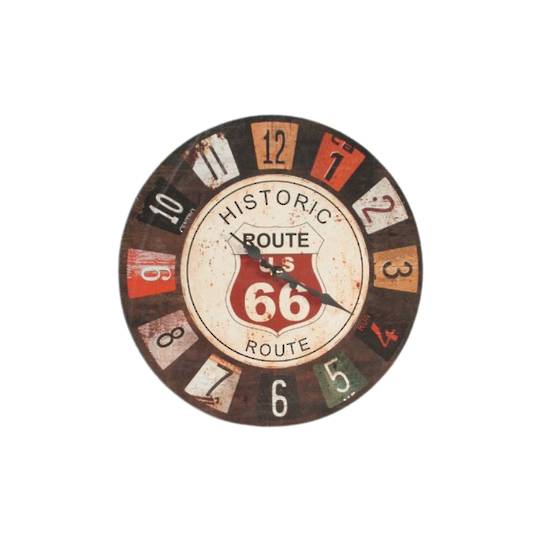 Route 66 Clock 34cm